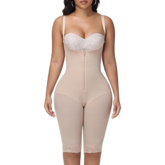 Women's Tan Tummy Control Shapewear Body Shaper Post Surgery Garment Shapewear